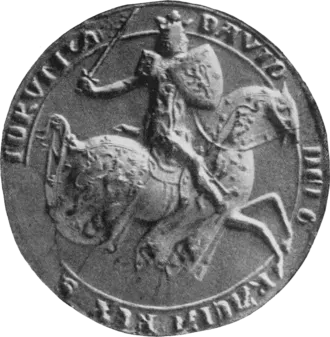 The seal of David II, King of Scotland.