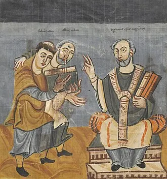 Alcuíno de Iorque e Áurea de Óstia e Bernardino de Siena