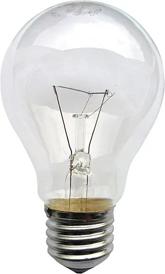 Electric bulb from Neolux (max. 230 V, 60 W, E27/ES, energyclass E) in studio