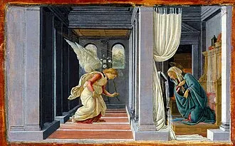 Anunciação da Virgem Maria e Dimas, o bom ladrão e Dula de Nicomédia