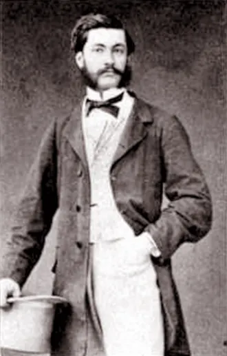 A photograph of Louis Le Prince, inventor of motion picture film. Circa 1885. Courtesy of Armley Mills Industrial Museum, Leeds. http://www.leeds.gov.uk/armleymills